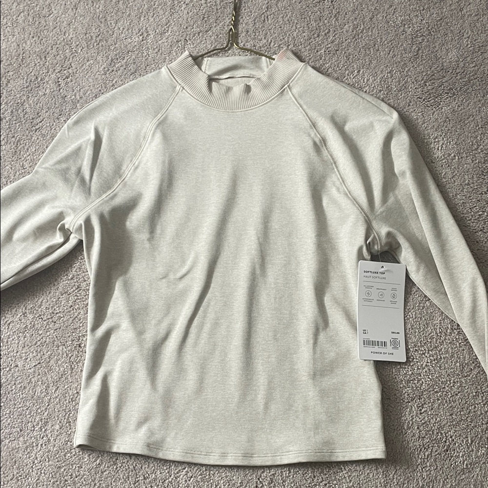 Athleta soft Luxe  Light tan Top